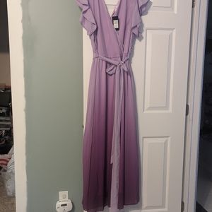 Beautiful purple dress bought but doesn't fit me right